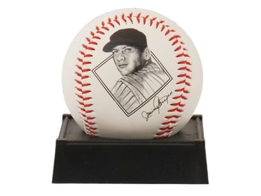VTG AMERICAN MICKEY MANTLE SIGNED BASEBALL BALL