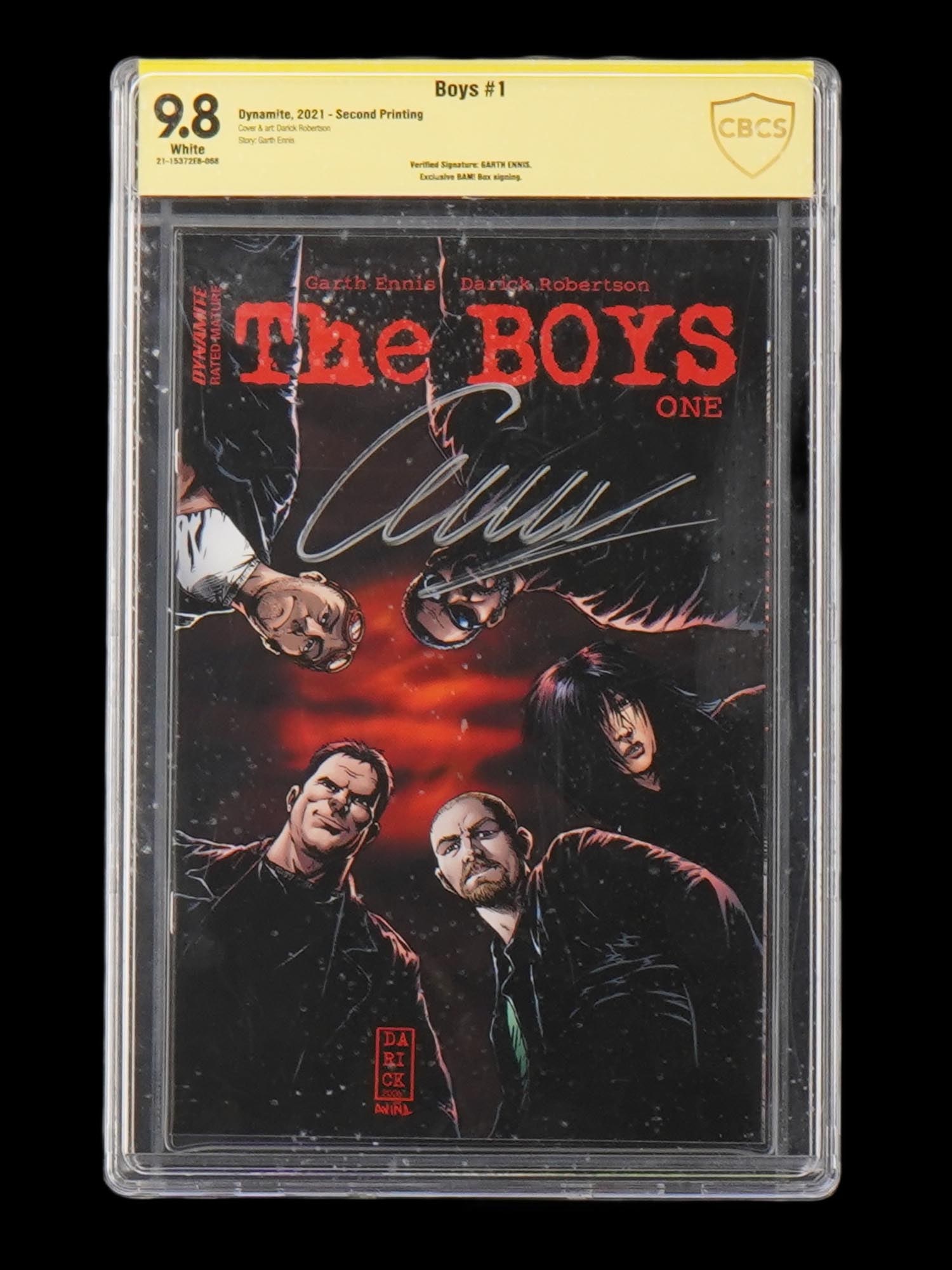 RARE BOYS GRADED COMIC BOOK SIGNED BY GARTH ENNIS IOB (1 of 6)