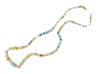 ANCIENT ROMAN MULTICOLOR GLASS BEAD NECKLACE