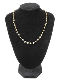 ANCIENT ROMAN GOLD AND GLASS BEAD NECKLACE