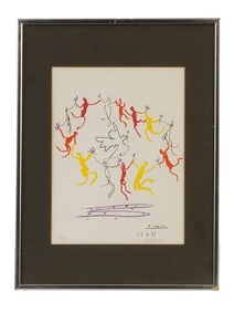 AFTER PABLO PICASSO SPANISH MODERNIST LITHOGRAPH