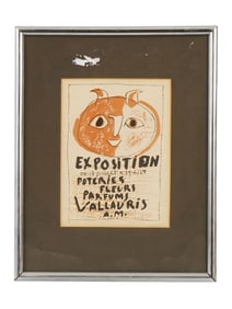 AFTER PABLO PICASSO 1948 VALLAURIS EXHIBITION LITHOGRAPH