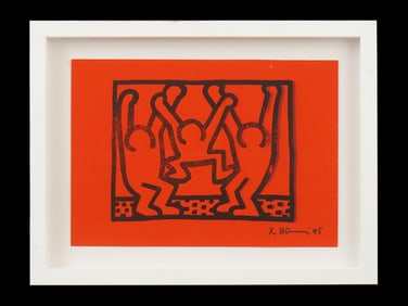 KEITH HARING AMERICAN COLOR LITHOGRAPH POP SHOP I