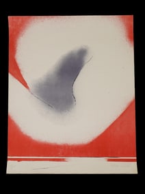VINTAGE AMERICAN ABSTRACT LITHOGRAPH BY ESTEBAN VICENTE