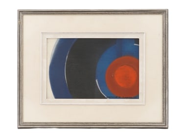 CANADIAN ABSTRACT OIL PAINTING SIGNED HORTENSE GORDON