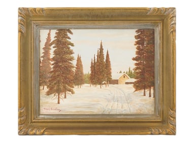 CANADIAN RURAL OIL PAINTING SIGNED FRANZ JOHNSTON