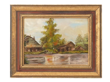 CANADIAN PAINTING SIGNED MANLY MACDONALD LANDSCAPE
