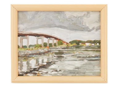 CANADIAN PAINTING SIGNED PETER SHEPPARD LANDSCAPE