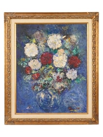 ANTIQUE OIL STILL LIFE PAINTING BY CHARLOTTE RACHLIN