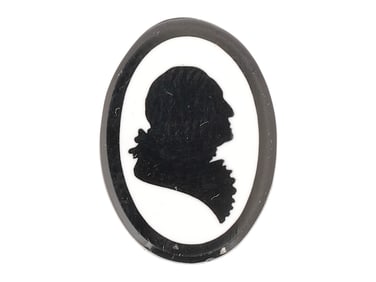 SILHOUETTE OF GEORGE WASHINGTON CARVED STONE CAMEO