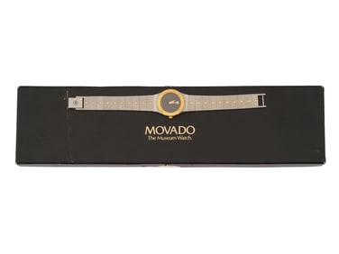 MOVADO MUSEUM LADIES STAINLESS STEEL WRISTWATCH IOB