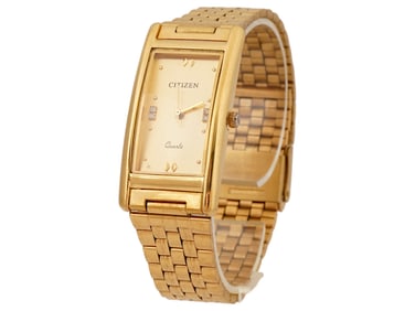 23K GOLD PLATED COLLECTIBLE CITIZEN WRIST WATCH
