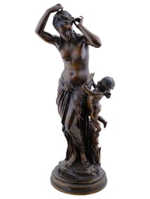 SCULPTURE OF VENUS WITH CUPID JEAN LOUIS GREGOIRE