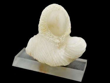 ABSTRACT MID CENT MARBLE STATUE MOTHER AND CHILD