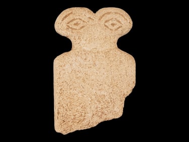 ANCIENT NEAR EASTERN URUK CARVED STONE EYE IDOL