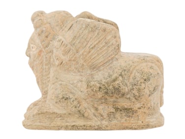 ANCIENT CARVED GRANITE MYTHOLOGICAL VOTIVE FIGURINE