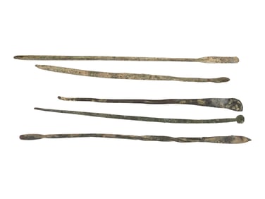 ANCIENT ROMAN BRONZE MEDICAL OR COSMETIC INSTRUMENTS