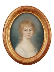 AFTER HENRIETTA JOHNSTON AMERICAN PORTRAIT PAINTING