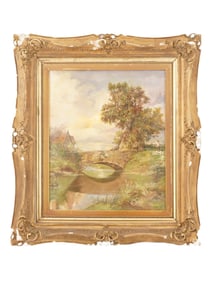 FRENCH LANDSCAPE OIL PAINTING SIGNED COROT