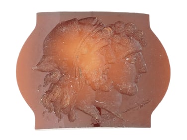 ANTIQUE CARNELIAN HADRIAN ANTINOUS PORTRAIT CAMEO