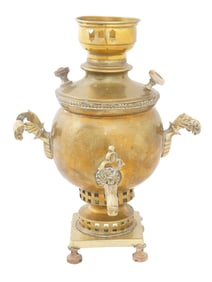 ANTIQUE RUSSIAN BRASS SAMOVAR