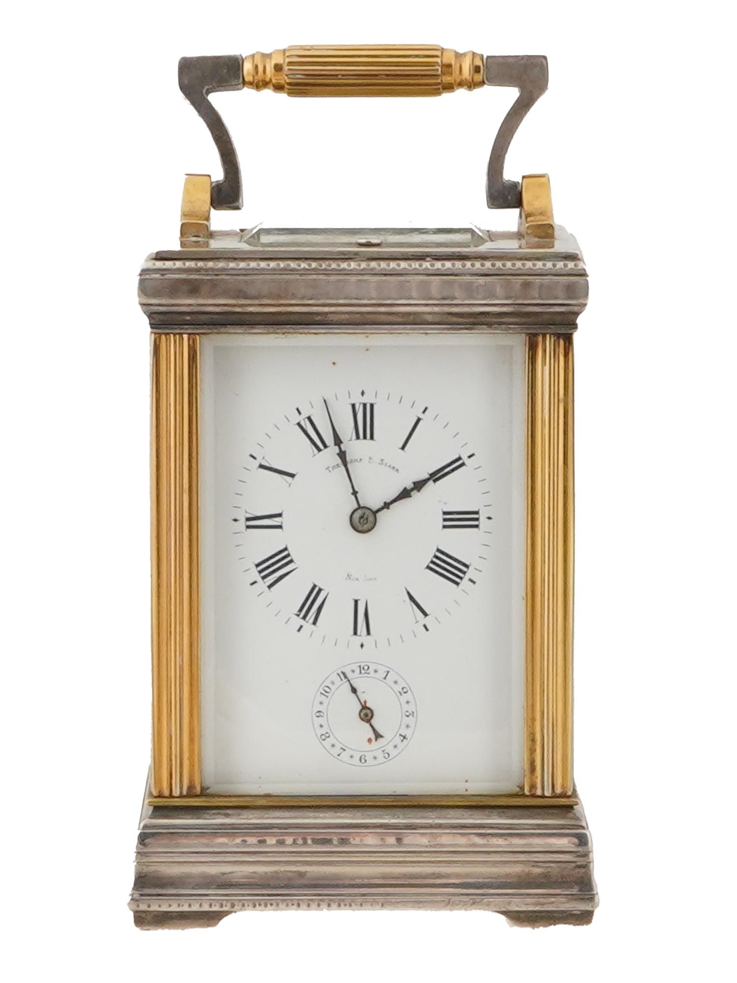 19TH C BRONZE CARRIAGE CLOCK PLATFORMA ESCAPEMENT FULL LOADED (1 of 11)