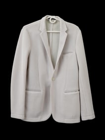 ITALIAN EMPORIO ARMANI JOHNNY LINE WHITE JACKET