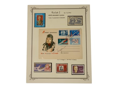 RUSSIAN SOVIET VOSTOK 1 YURI GAGARIN PHILATELIC STAMPS
