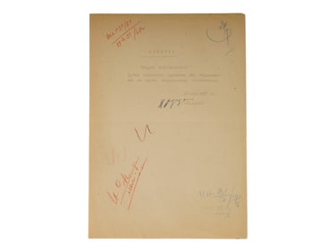 USSIAN SOVIET DOCUMENT SIGNED BY N S KHRUSHCHEV 1957