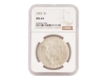 1922 UNITED STATES MS64 PEACE SILVER DOLLAR COIN