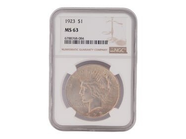 1923 US MINT PEACE DOLLAR SILVER COIN