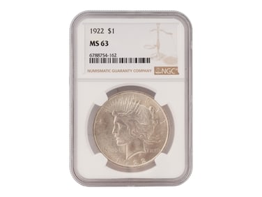 1922 US MINT PEACE DOLLAR SILVER COIN