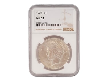 1922 US MINT PEACE DOLLAR SILVER COIN