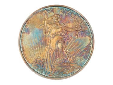 AMERICAN ST GAUDENS DOUBLE EAGLE SILVER LARGE SCALE COIN