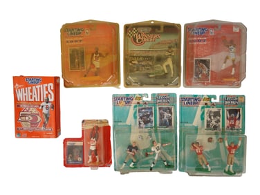 LOT OF AMERICAN STARTING LINEUP ACTION FIGURES IOB
