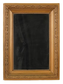 ANTIQUE EUROPEAN WALL MIRROR IN GILDED WOODEN FRAME