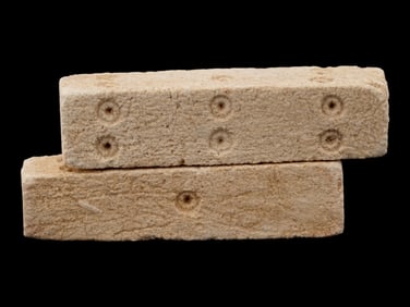 ANCIENT ROMAN CARVED STONE ELONGATED DICE 100 TO 300 AD