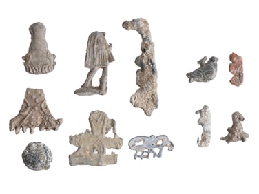 LOT OF ANCIENT HOLY LAND 1ST MILLENIUM BC LEAD PIECES