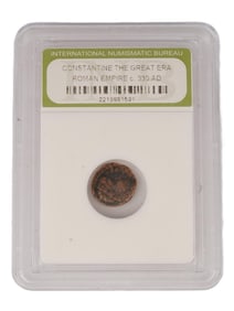 ROMAN EMPIRE BRONZE GRADED COIN CONSTANTINE THE GREAT