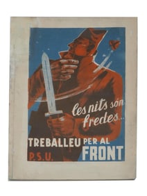 RUSSIAN SOVIET BOOK ON SPANISH CIVIL WAR POSTERS