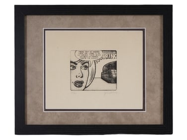 SIGNED ROY LICHTENSTEIN LIMITED EDITION ETCHING