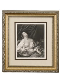 H C SHENTON 19TH CEN ENGRAVING AFTER GUIDO RENI