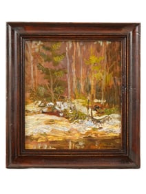 SIGNED TOM THOMSON CANADIAN LANDSCAPE OIL PAINTING