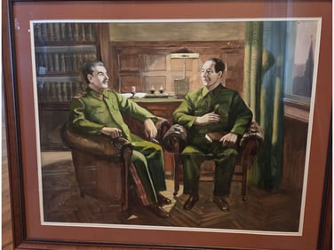 AFTER DMITRY NALBANDYAN SOVIET GOUACHE PAINTING