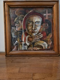 NIKOLAY MANUYLOV KUK RUSSIAN PORTRAIT OIL PAINTING