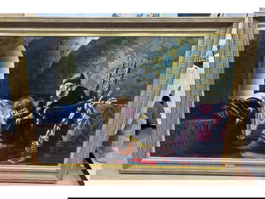 AFTER GRIGORY SEDOV RUSSIAN GENRE OIL PAINTING