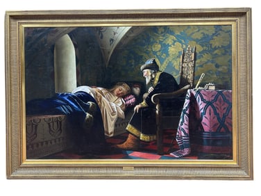 AFTER GRIGORY SEDOV RUSSIAN GENRE OIL PAINTING