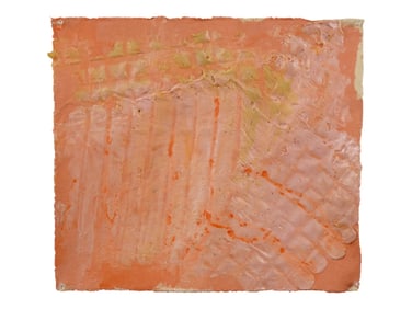 ATTR TO ELYSSA RUNDLE ABSTRACT MIXED MEDIA PAINTING