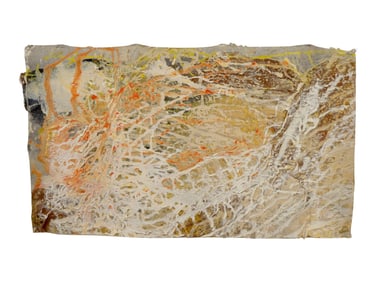 ATTR TO ELYSSA RUNDLE ABSTRACT MIXED MEDIA PAINTING