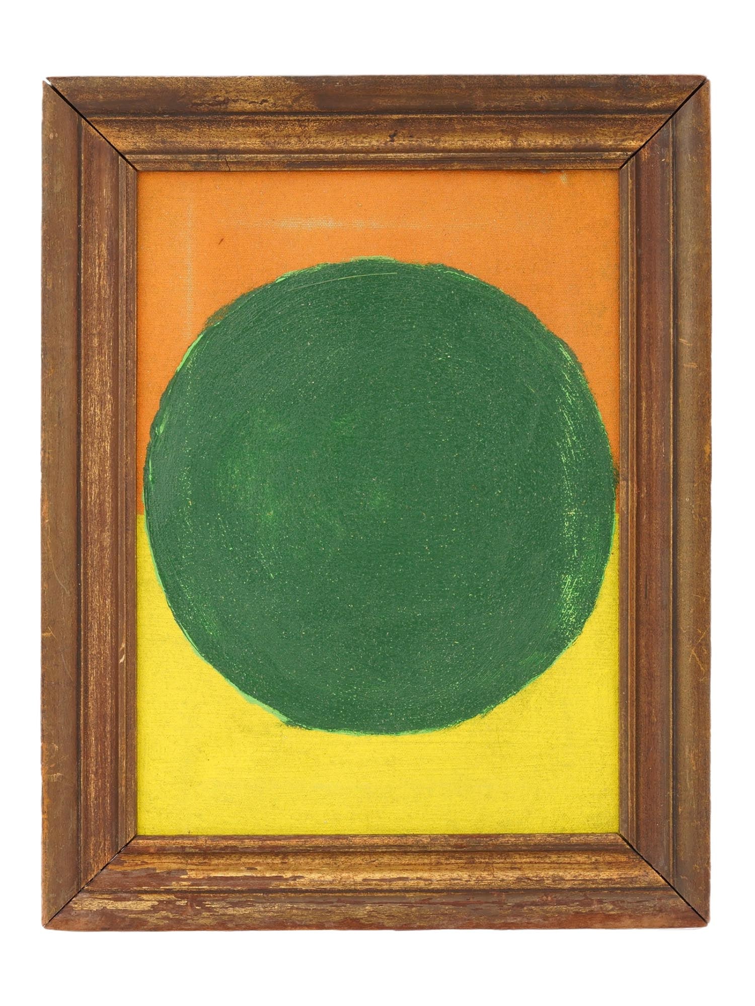 SIGNED ABSTRACT COMPOSITION OIL PAINTING (1 of 5)